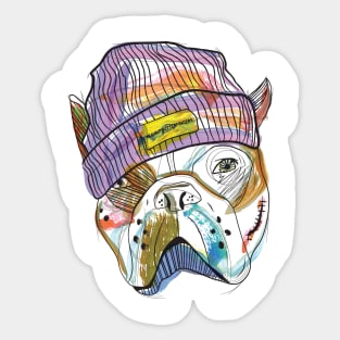 Watercolour Dog Sticker